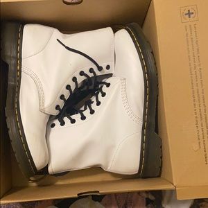 Dr. Martin’s white combat boot